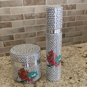 PRAI Silver Rhinestone Platinum firm, and lift crème and serum